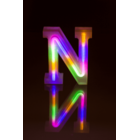 Neon Light Letter, N, Height: 16 cm, for