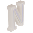 Neon Light Letter, N, Height: 16 cm, for