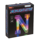 Neon Light Letter, N, Height: 16 cm, for