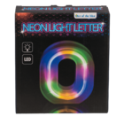 Neon Light Letter, O, Height: 16 cm, for