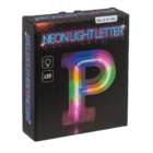 Neon Light Letter, P, Height: 16 cm, for
