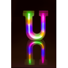 Neon Light Letter, U, Height: 16 cm, for