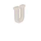 Neon Light Letter, U, Height: 16 cm, for