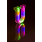 Neon Light Letter, U, Height: 16 cm, for