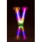 Neon Light Letter; V, Height: 16 cm, for