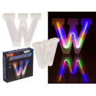 Neon Light Letter; W, Height: 16 cm, for