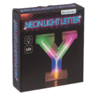 Neon Light Letter; Y, Height: 16 cm, for