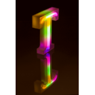 Neon Light Letter,T, Height: 16 cm, for