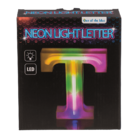 Neon Light Letter,T, Height: 16 cm, for