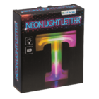 Neon Light Letter,T, Height: 16 cm, for