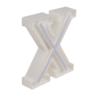 Neon Light Letter,X , Altura: 16 cm, para