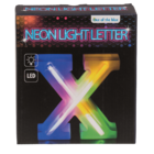 Neon Light Letter,X , Altura: 16 cm, para