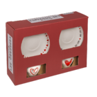 New Bone China Espresso set,Hearts, for 2, 4 pcs