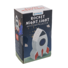 Night light with star projector, rocket,