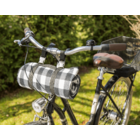 Outdoor blanket with fixing clips for bicycles,