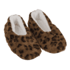 Pantuflas de peluche con piel sintética