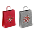 Paper gift bag, Crazy Santa,