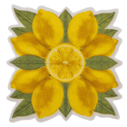 Paper motive tissue, lemon,