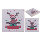 Paper napkins, Biking Santa Deer,