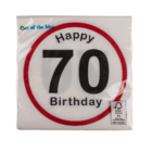 Papier-Servietten, Happy Birthday - 70,