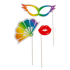 Party photo accessories on stick, Pride,