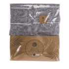 Peignor de bain fouta en gris/blanc, taille XXL,