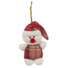 Peluche de Navidad con cinta para colgar, 8 cm