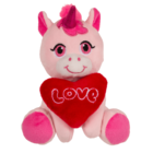 Peluche unicornio, con corazón