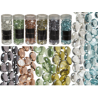 Piedras decorativas de cristal, 6 colores