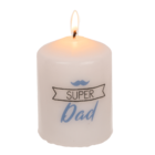 Pillar candle, Super Dad,
