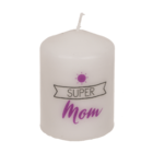Pillar candle, Super Mom,