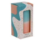 Pillar candle with color gradient,