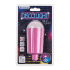 Pinke Disco-Hängeleuchte mit farbwechselnder LED,