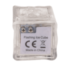 Plastic ice cube with LED, colour changing,