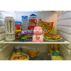 Plastic diet piggy for the fridge,