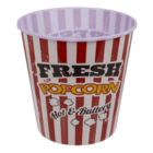 Plastic Popcorn Bucket, Vintage Look,