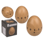 Plastic timer, Egg in wooden optic,