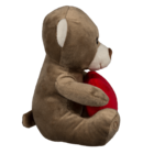 Plüsch-Bär mit rotem Herz, ca. 18 cm,