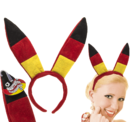 Plüsch-Haarreifen Bunny, Deutschlandflagge,