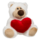 Plush bear with red heart, Big Love,