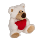 Plush bear with red heart, Big Love,