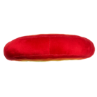 Plush cushion in u-shape, rainbow colours,