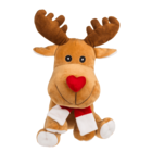 Plush elk with heart shape nose, ca. 20 cm