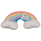 Plush rainbow cushion, Pastel,