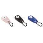 Pocket alarm with LED & snap hook,