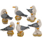 Polyresin decorative figure, Seagull on bollard,