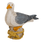 Polyresin decorative figure, Seagull on bollard,