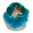 Polyresin glitter globe, Unicorn,