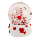 Polyresin glitterball, Angel withl heart,