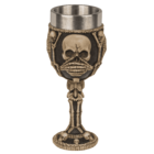 Polyresin mug, Skull with stainless steel insert,